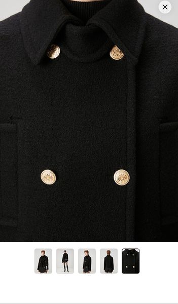 been eyeing this cropped wool jacket with the little gold buttons — very quiet-luxury but make it structured. worth it or will i wear it twice and forget it exists?? swipe for the button detail